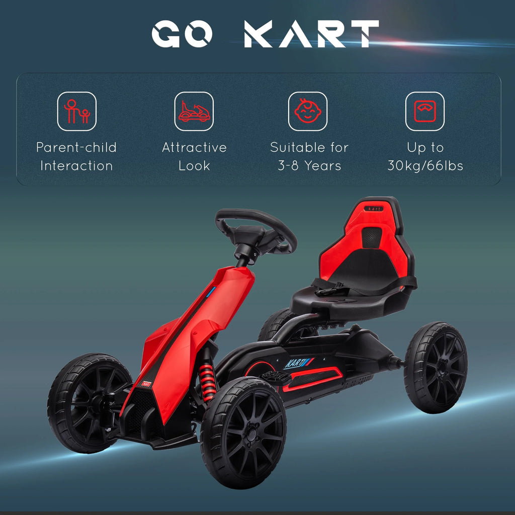 Kids Pedal Go Kart with Adjustable Seat X610229