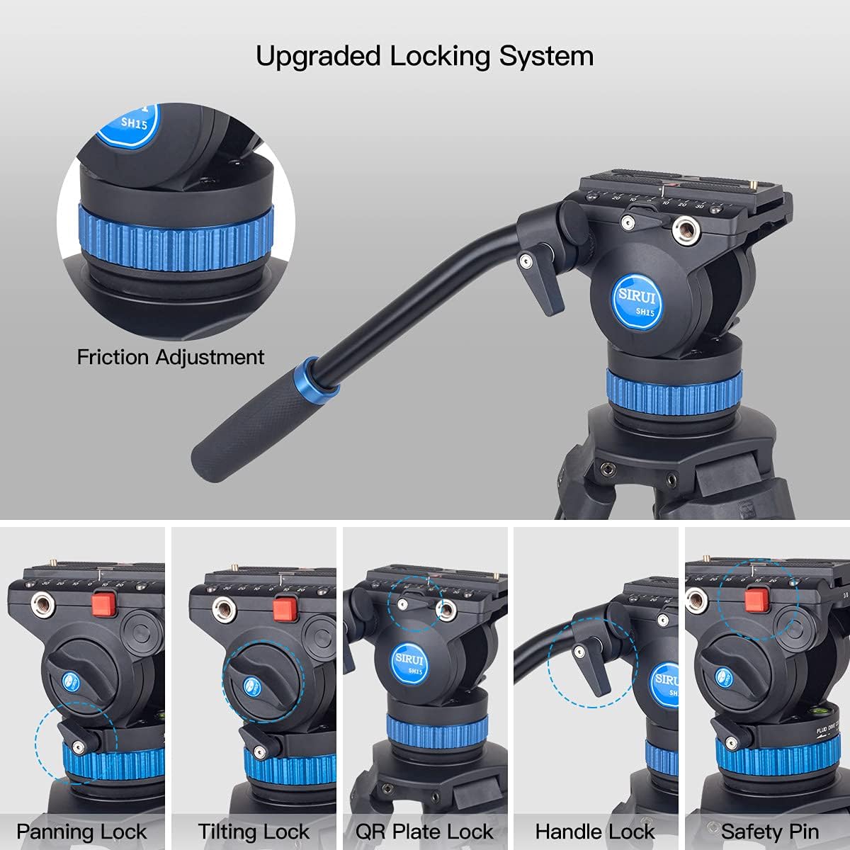 Heavy Duty Video Tripod with Fluid Head I34246