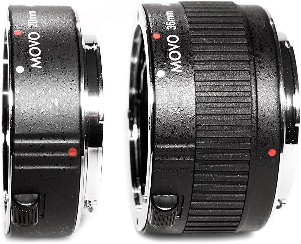2-Piece Chrome Macro Extension Tube Set for Pentax K DSLR Camera R4647