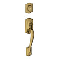 Antique Brass Dummy Exterior Handleset L908