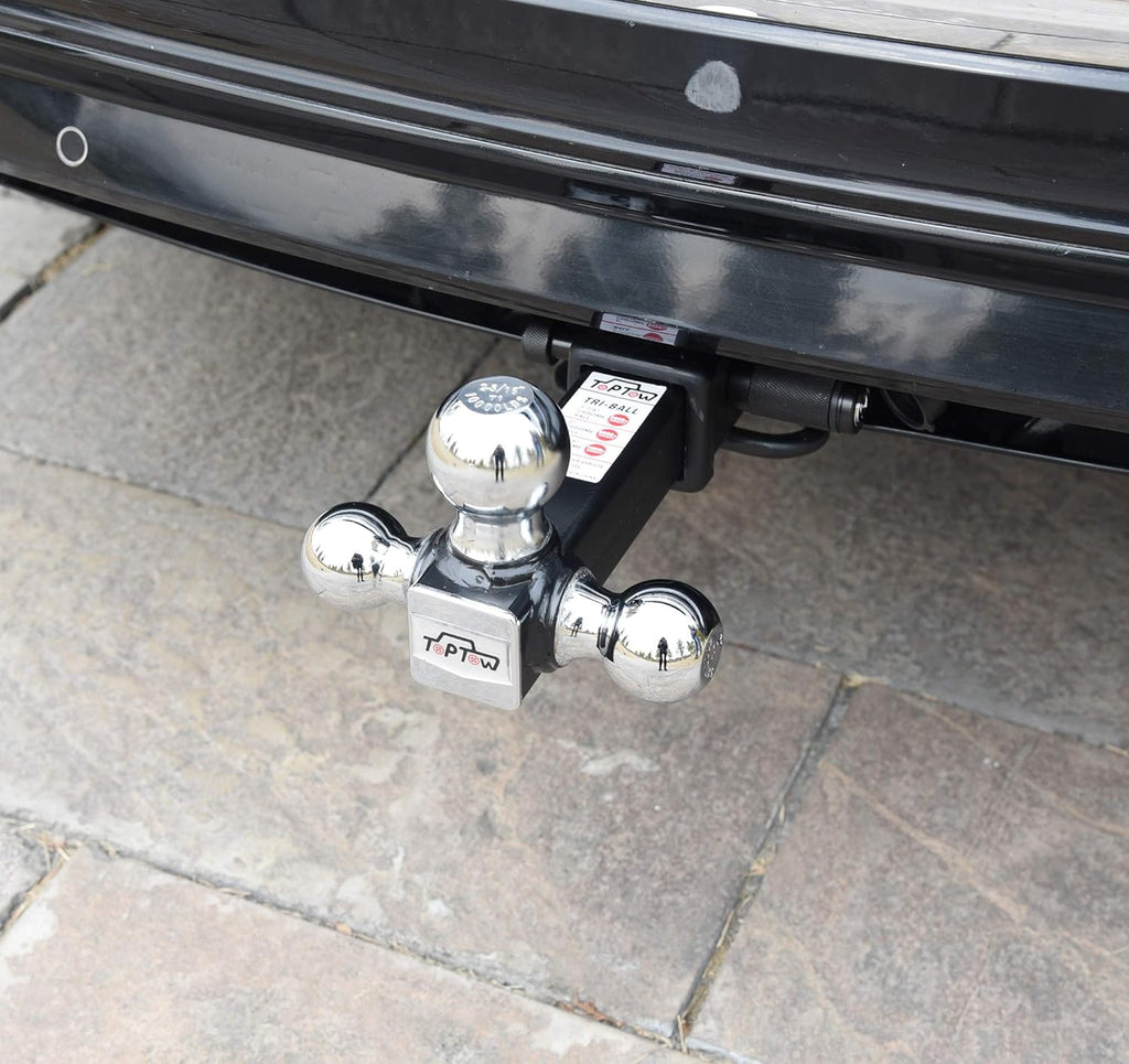 Tri Ball Hitch Mount, Chrome Balls, 2" Receiver, Pack of 2 A4362
