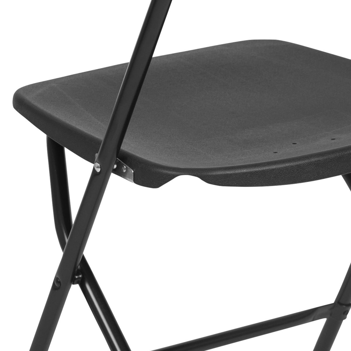 Black Plastic Folding Chair Q2982