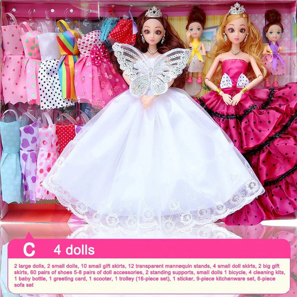 Barbies Gift Box Doll Set Princess Toy Q58290