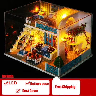 Doll House DIY Miniature Dollhouse Toy Furnitures I861597