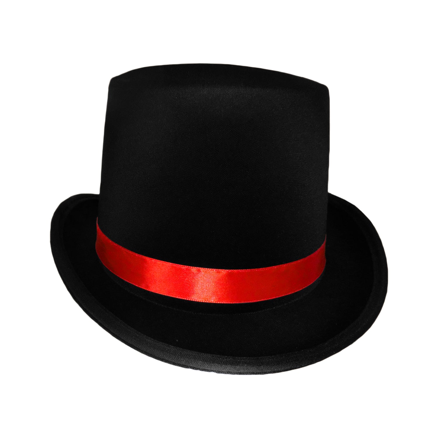 Black Top Hat with Red Band Costume Z593