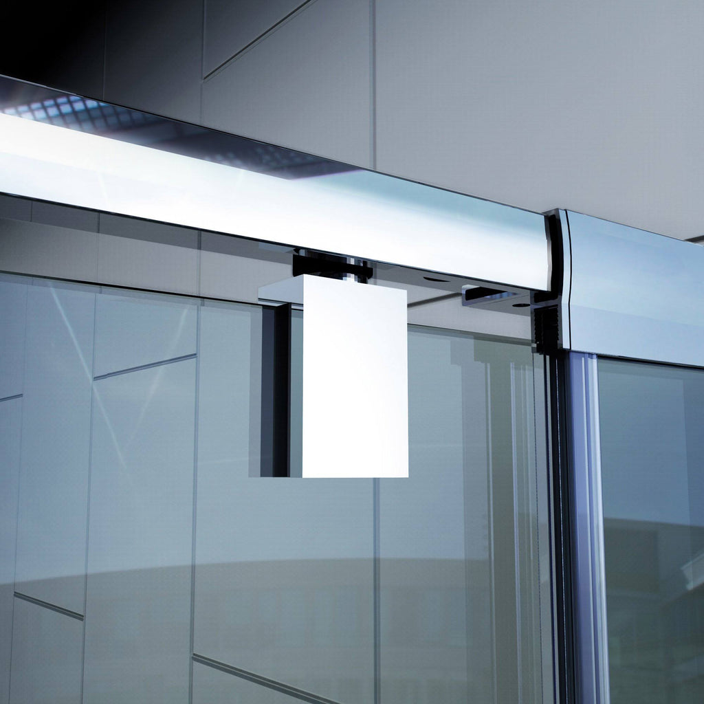 Semi-Frameless Pivot Shower Door in Chrome J2715