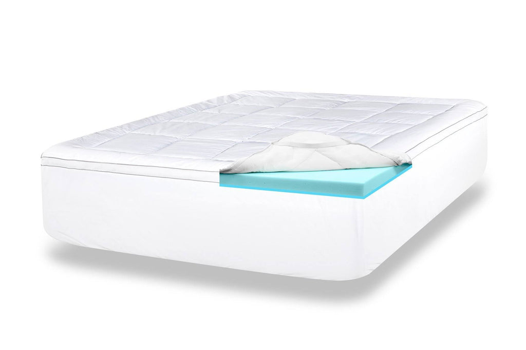 Cal King Gel Memory Foam Mattress Topper J739