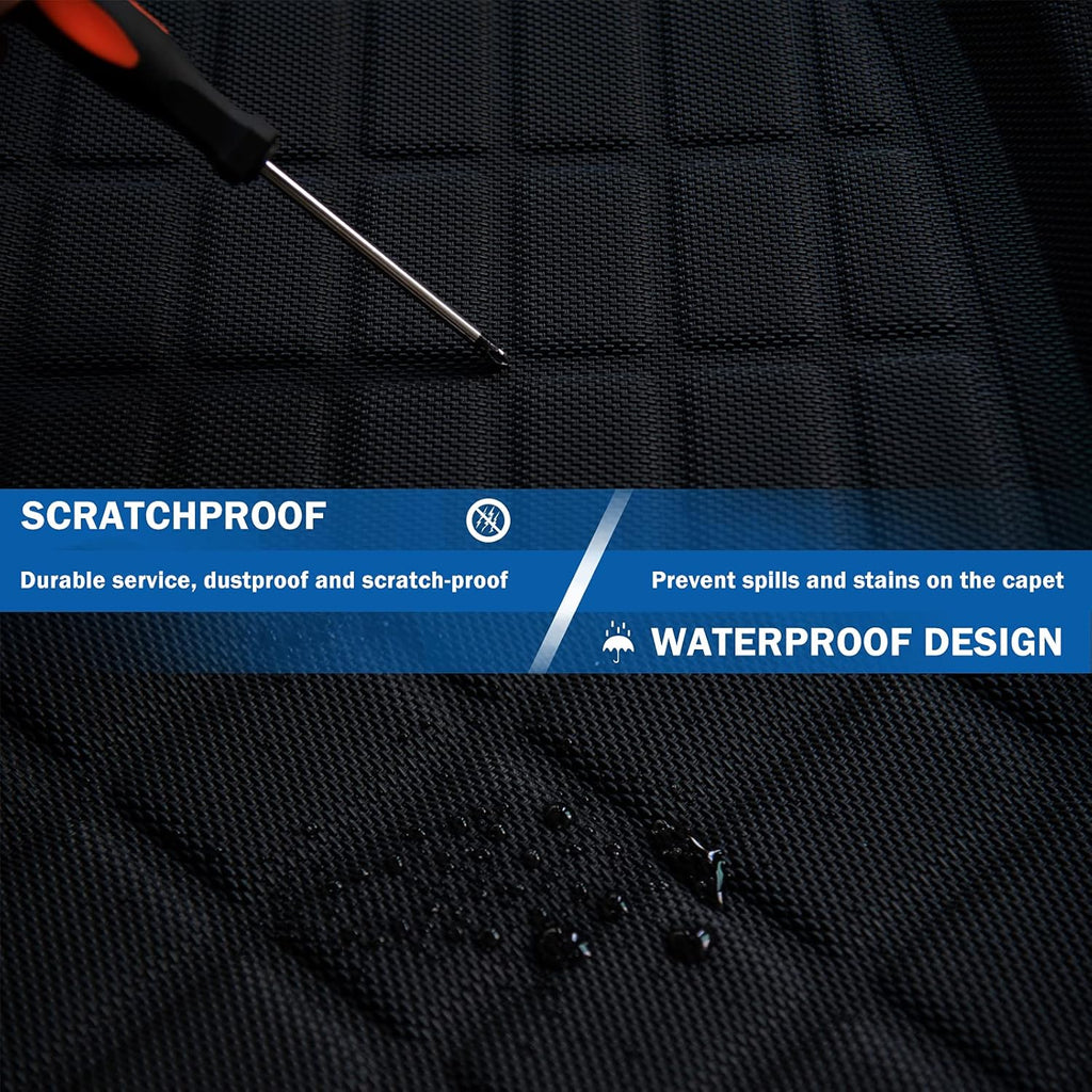 Black Waterproof Rear Trunk Mat Cargo Liner U8359
