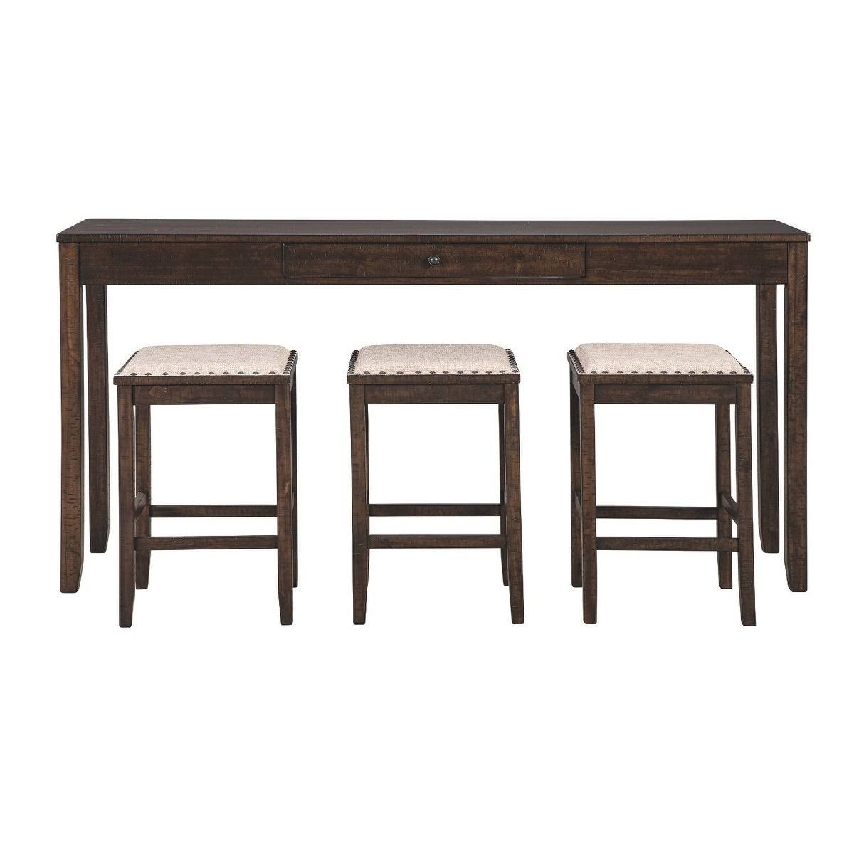 Rectangular 4 Piece Counter Height Dining Table E91971