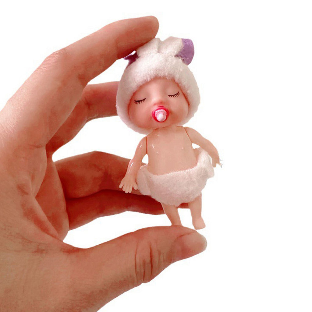 1Pc Simulated Mini Rabbit Dolls Dollhouse Accessories J778379
