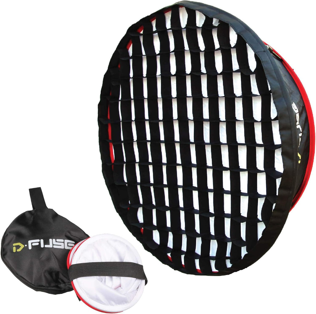 Circle Large LED Light Panel Softbox with Circle Grid, 11.5"x11.5", Pack of 2 H432653