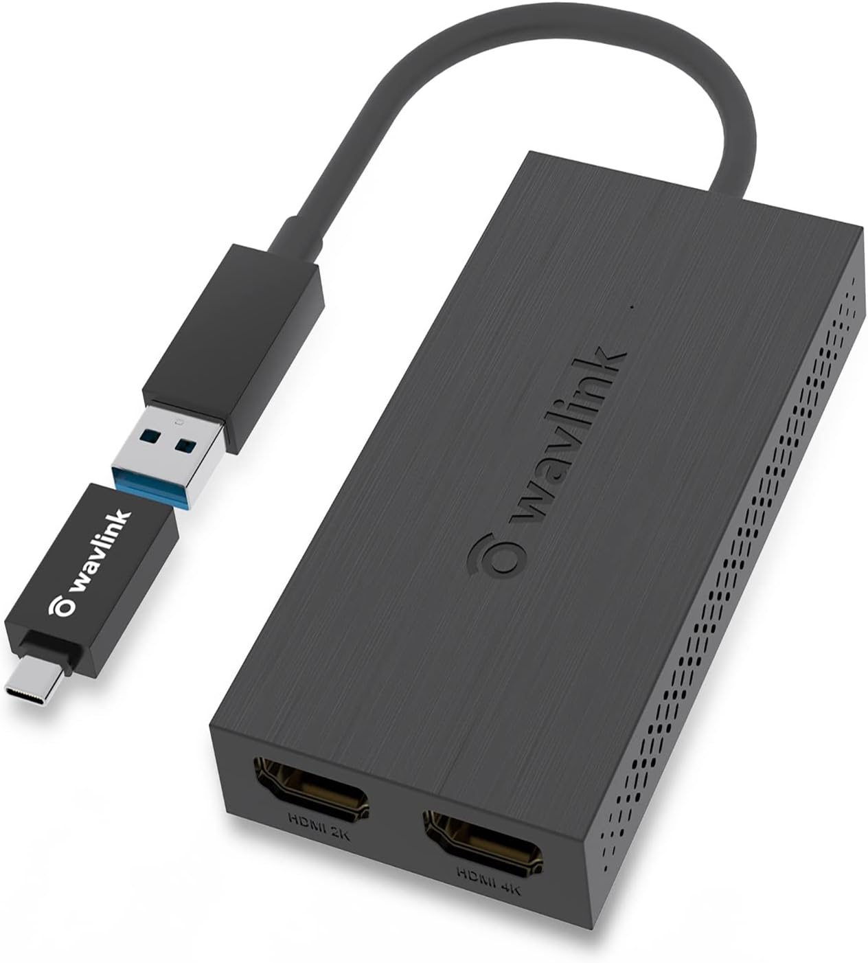 USB 3.0 to Dual HDMI Video Graphics Adapter, 4K@30Hz and 1080P@60Hz External Video Card Adapter I551