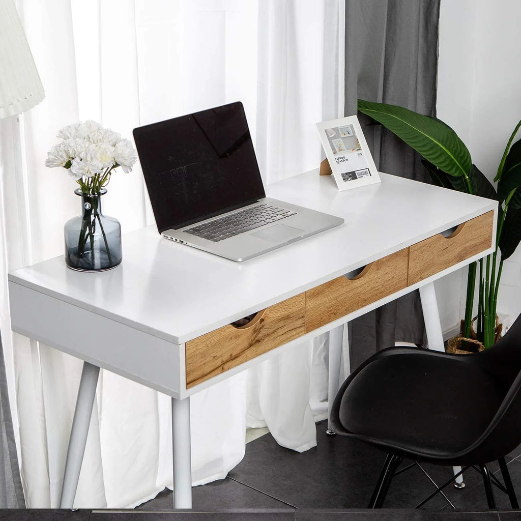 Computer Desk with 3 Drawers, 43 Inches X618