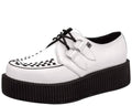 White Leather Creeper Shoes G326871