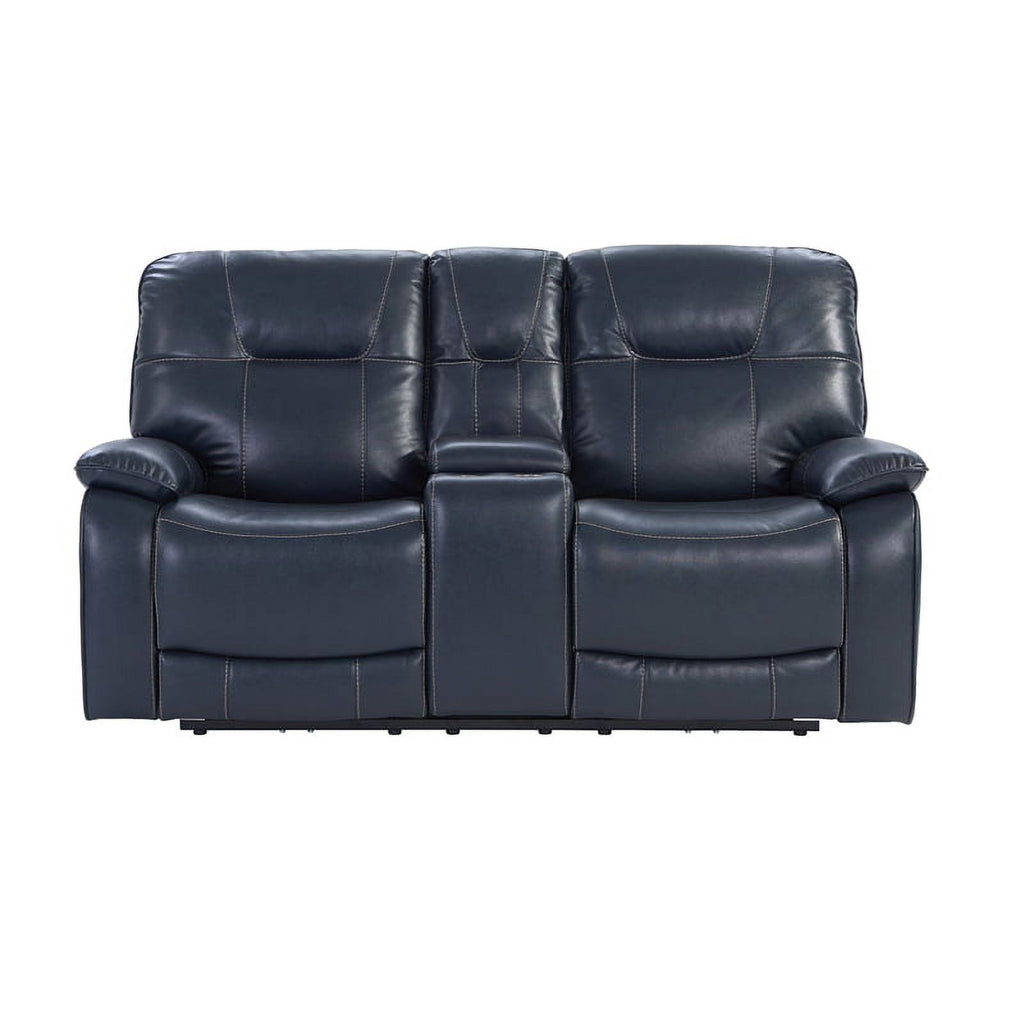 Admiral Blue Power Console Loveseat F244166