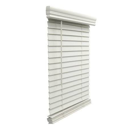 White Faux Wood Cordless Blinds E7824