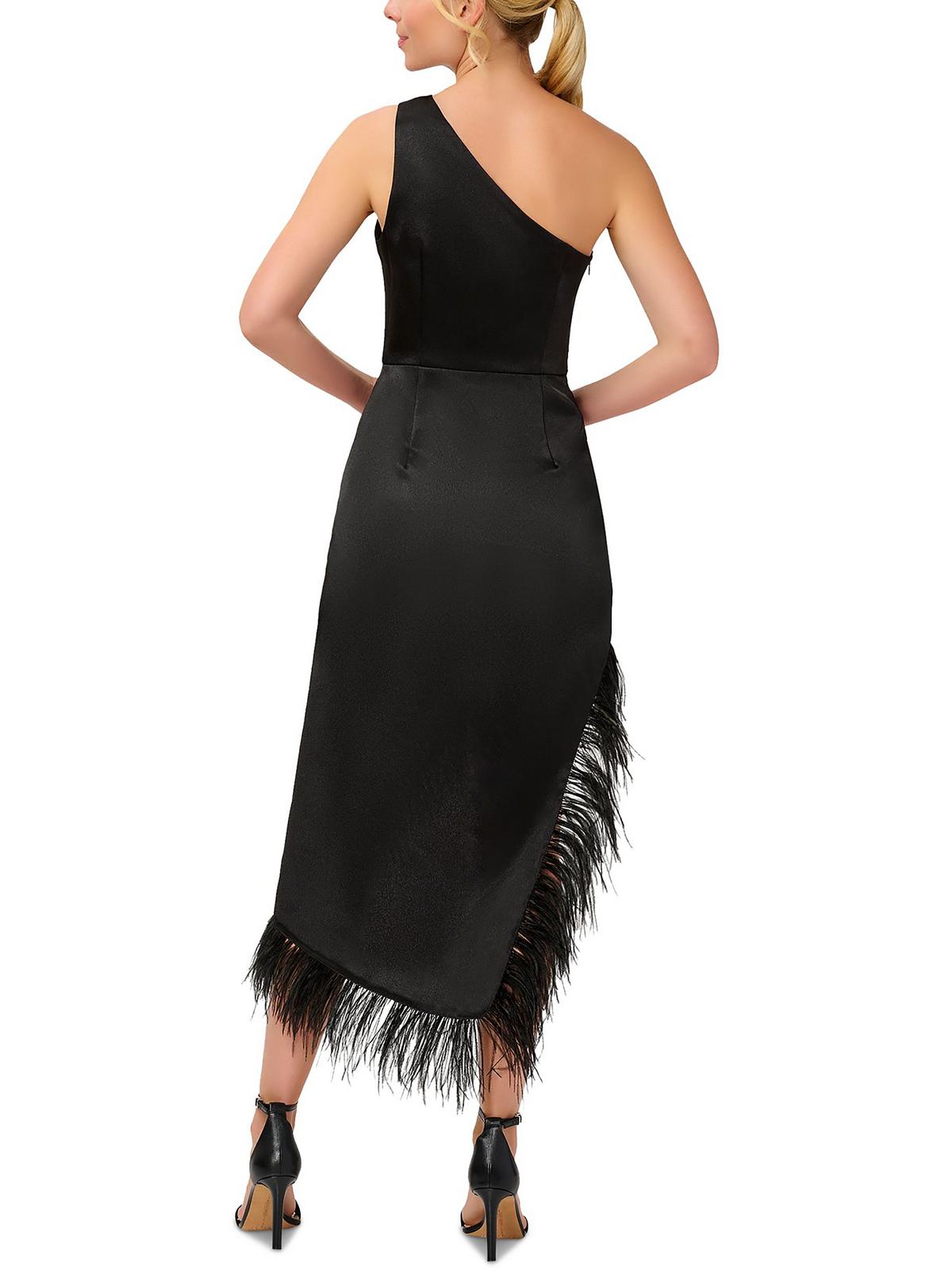 Satin Asymmetric Cocktail Dress T94381
