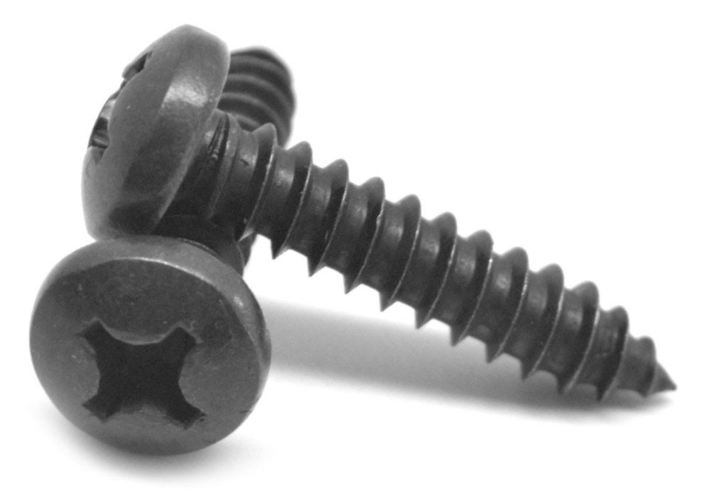 Black Oxide Phillips Pan Head Sheet Metal Screw J552769