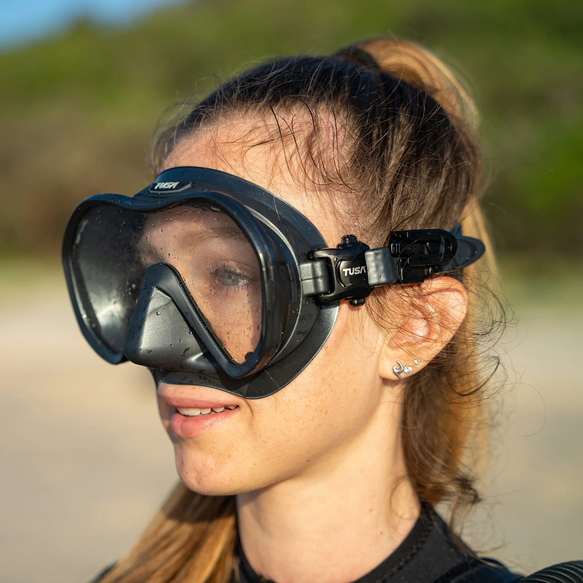Gunmetal Scuba Diving Mask U16540
