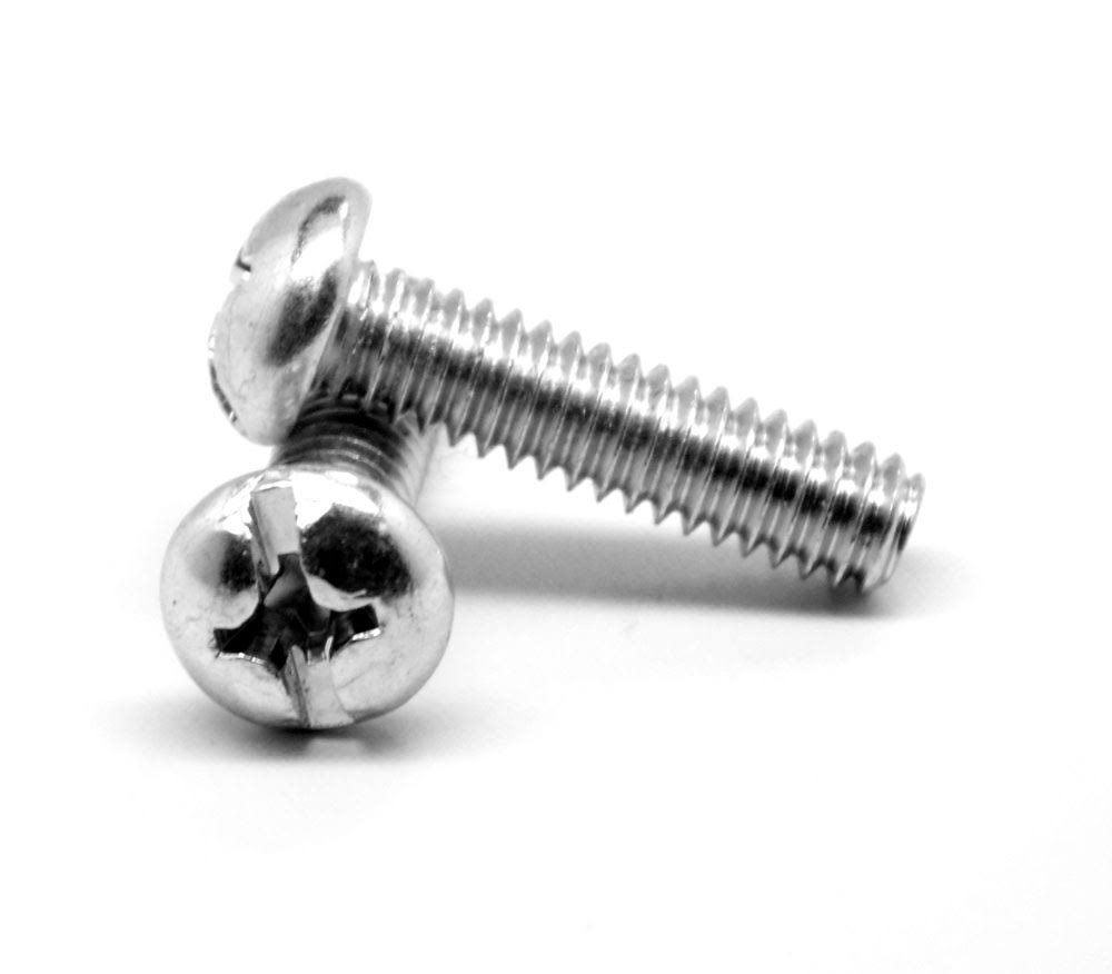 #6-32 x 7/8 Coarse Thread Machine Screw Combo Pan Head Low Carbon Steel Zinc Plated X939289