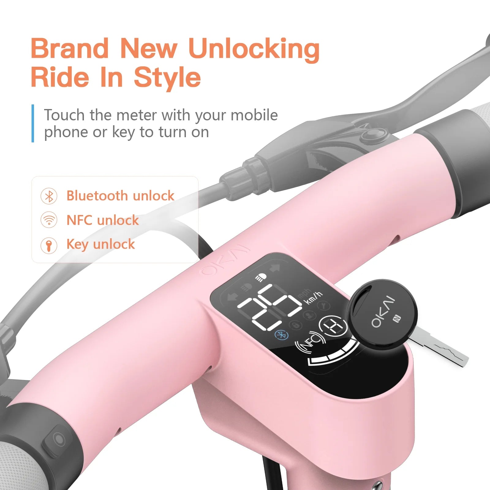 Electric Scooter with Seat, 10inch Vacuum Tires A59942