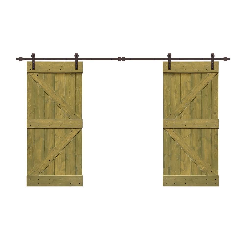 White 60 x 84 Barn Door with Hardware Kit A8920