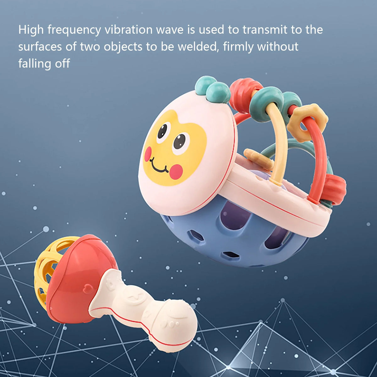 5pcs Baby Rattle Teething Toys, Musical Toy Set S885