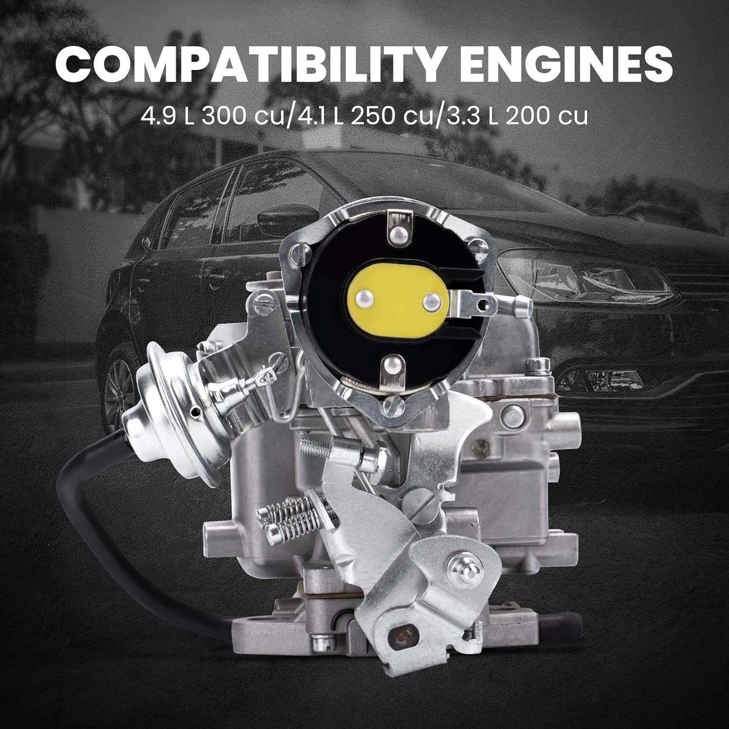 1-Barrel Carburetor for Ford 4.9L 300 Cu Engine, Automatic Choke X897290
