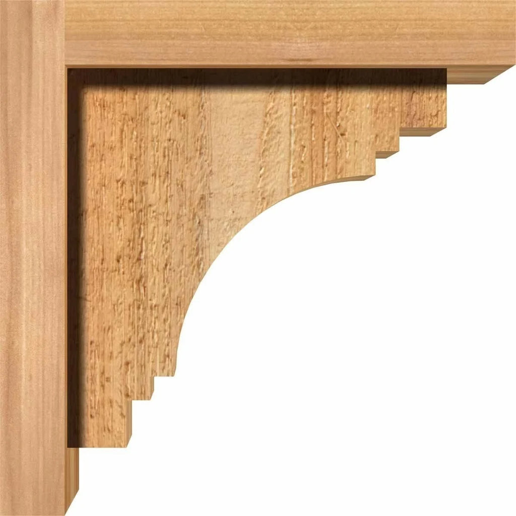 Pescadero Rough Sawn Corbel with Backplate, Western Red Cedar K5172