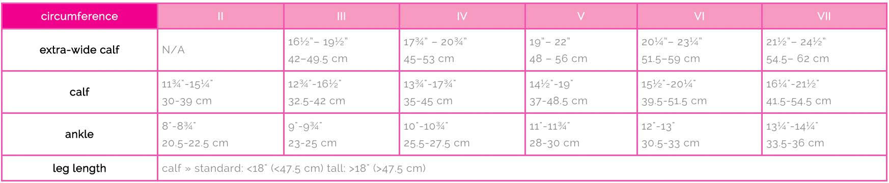 Knee High 30-40 mmHg Extra Wide Calf X21315