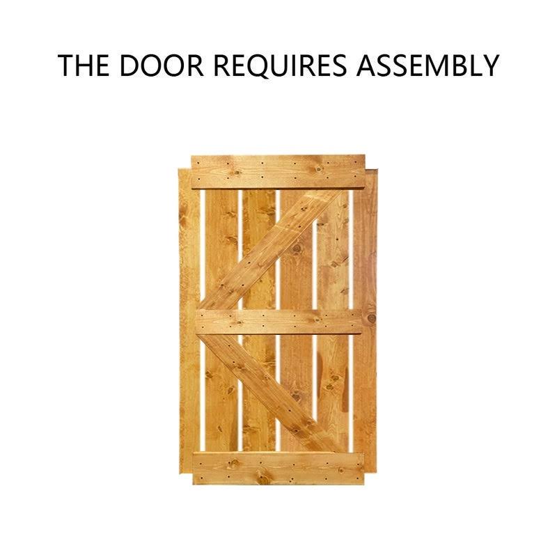 White 60 x 84 Barn Door with Hardware Kit A8920