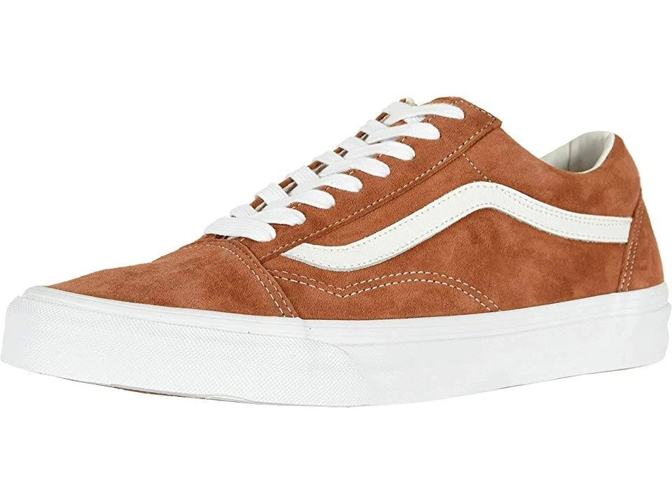 Leather Brown True White Pig Suede Old Skool Shoes F841