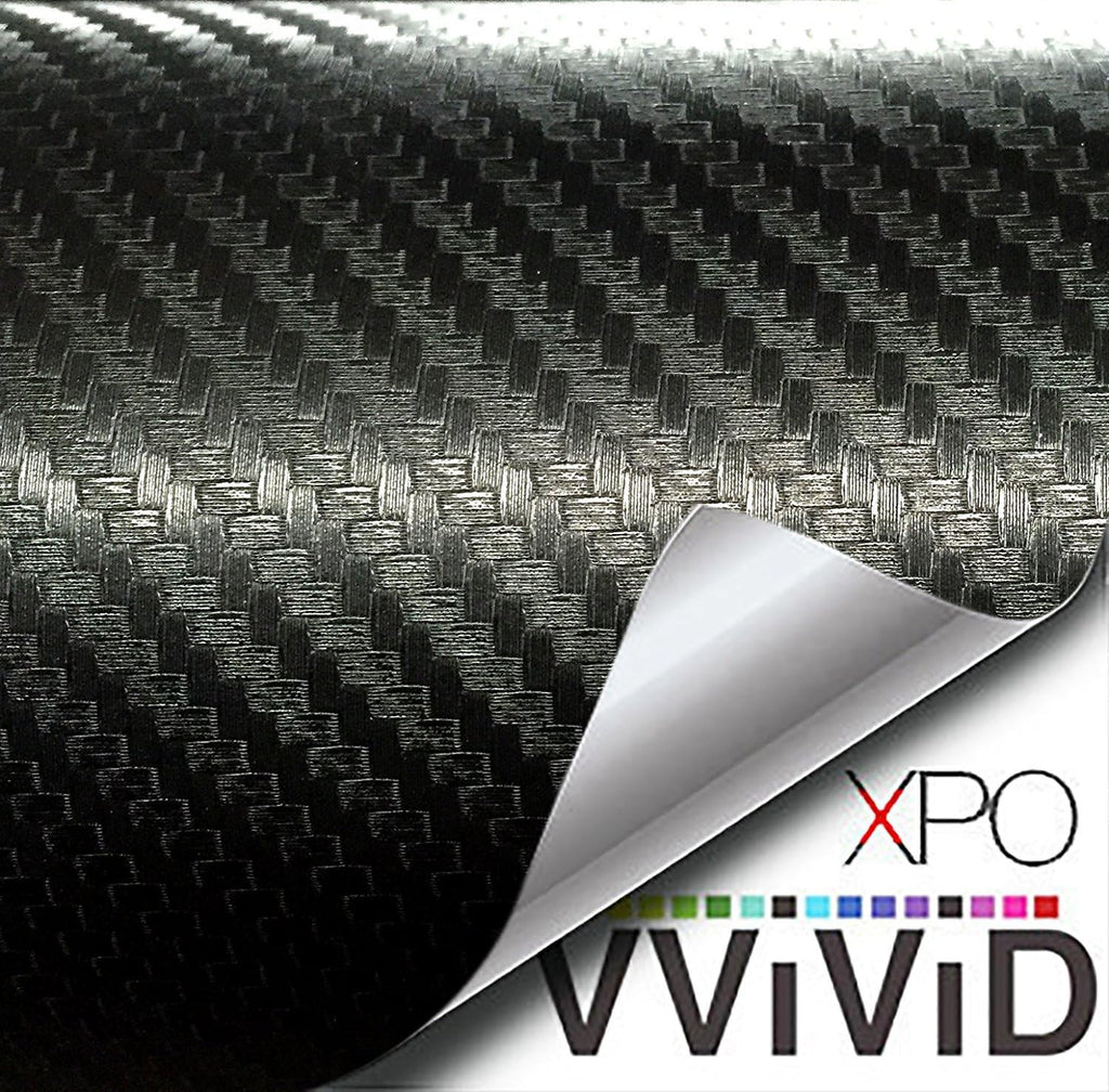 Black Carbon Fiber Car Wrap Vinyl Roll 6ft x 5ft M866994