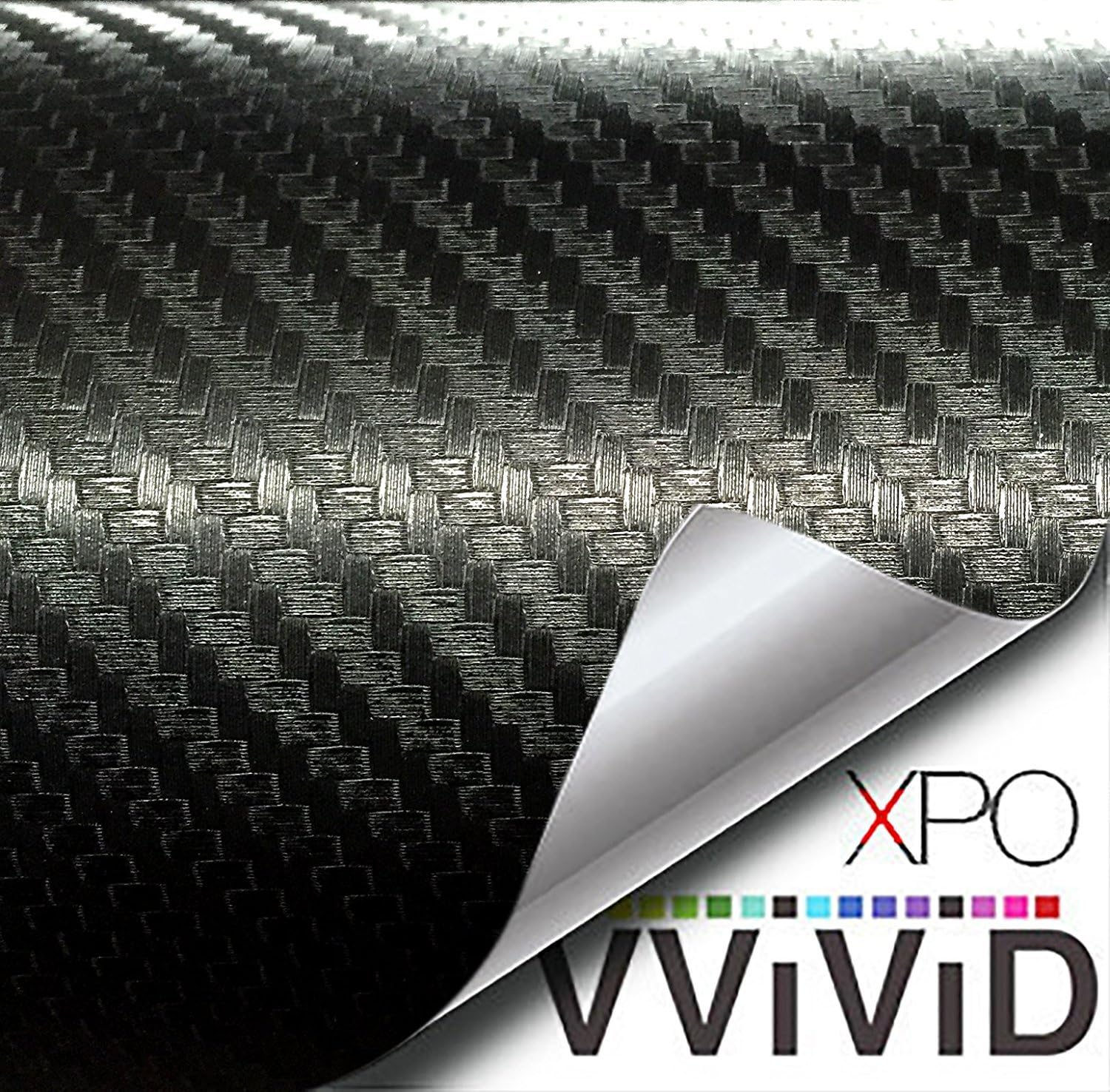 Black Carbon Fiber Car Wrap Vinyl Roll 6ft x 5ft M866994