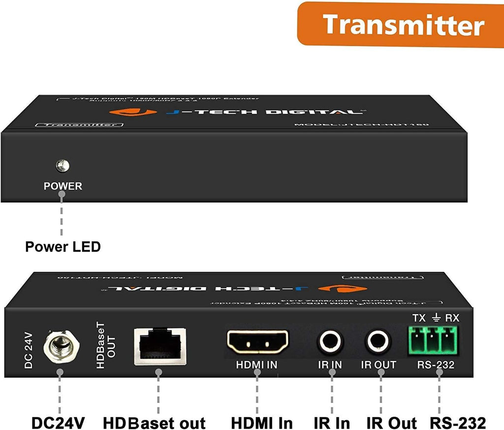 HDMI Extender Over Cat6 150m/492ft HDBaseT 1080P Extender PoC X98244