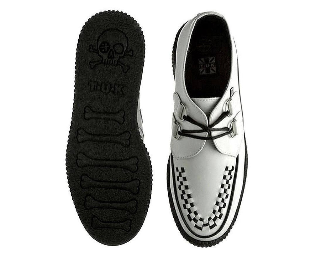 White Leather Creeper Shoes G326871