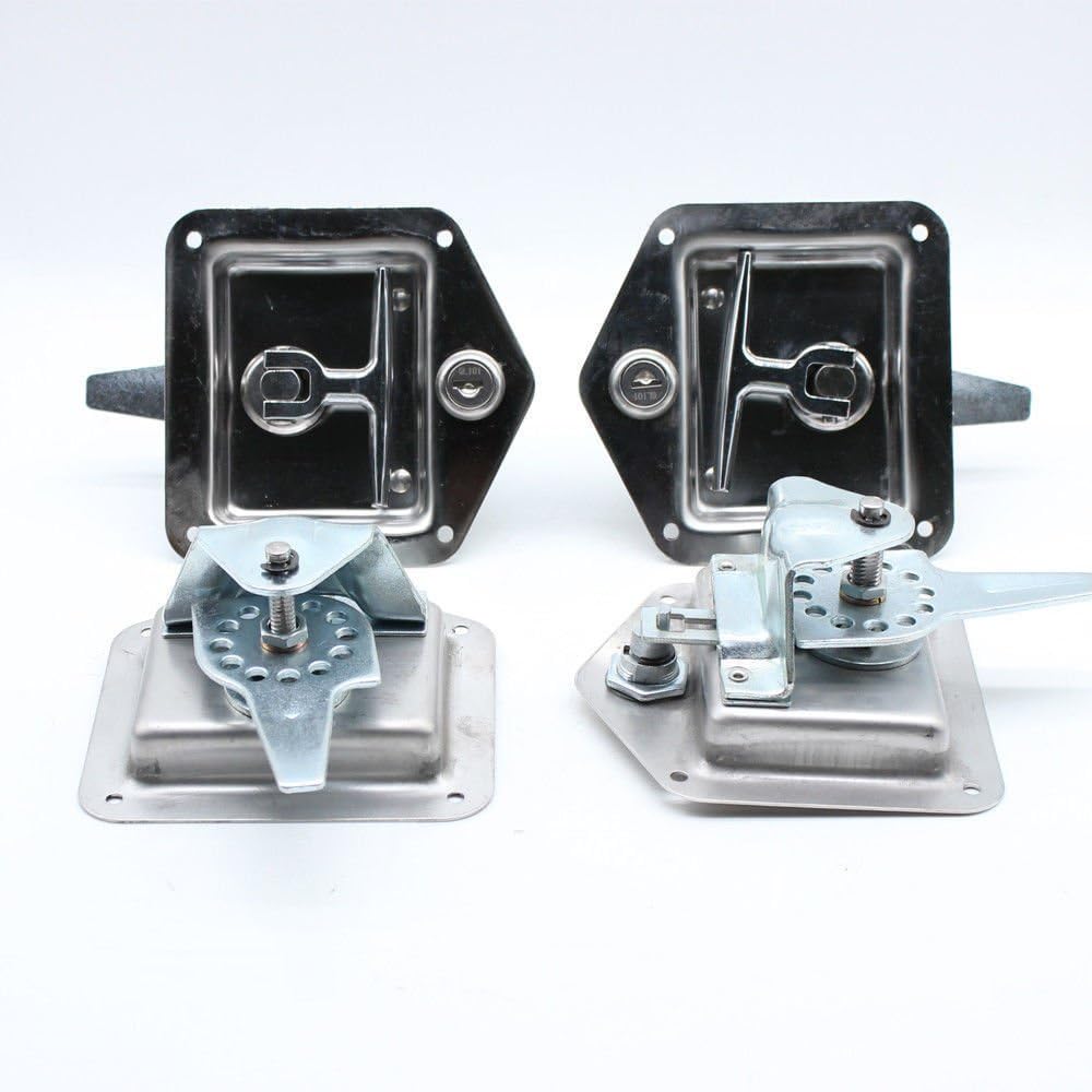 4Pcs T-Handle Lock with Gasket 304 Stainless Steel Trailer Door Latch K11272