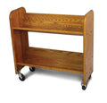 Walnut Stained Oak Rol-Rack with Tilted Shelves H82306