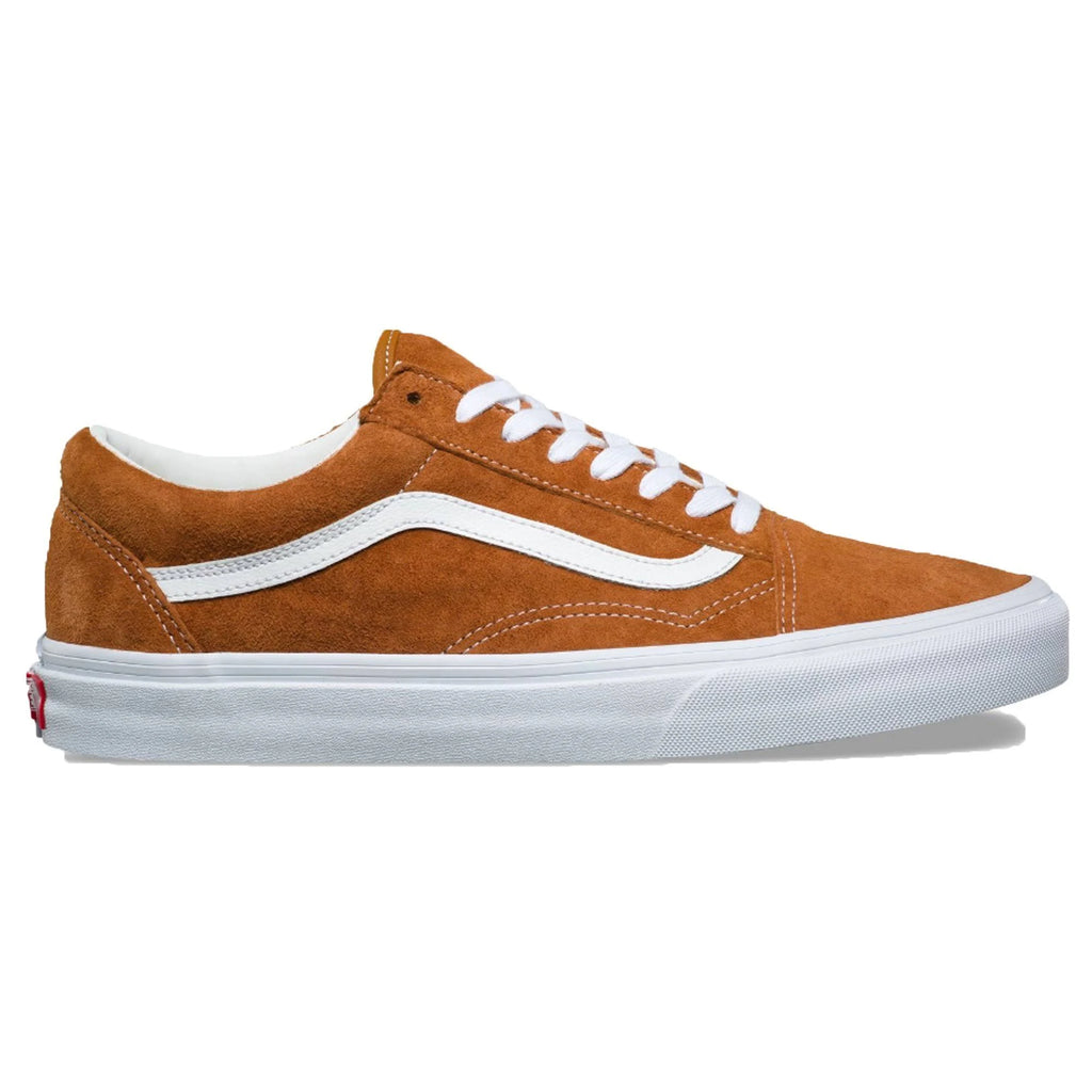 Leather Brown True White Pig Suede Old Skool Shoes F841