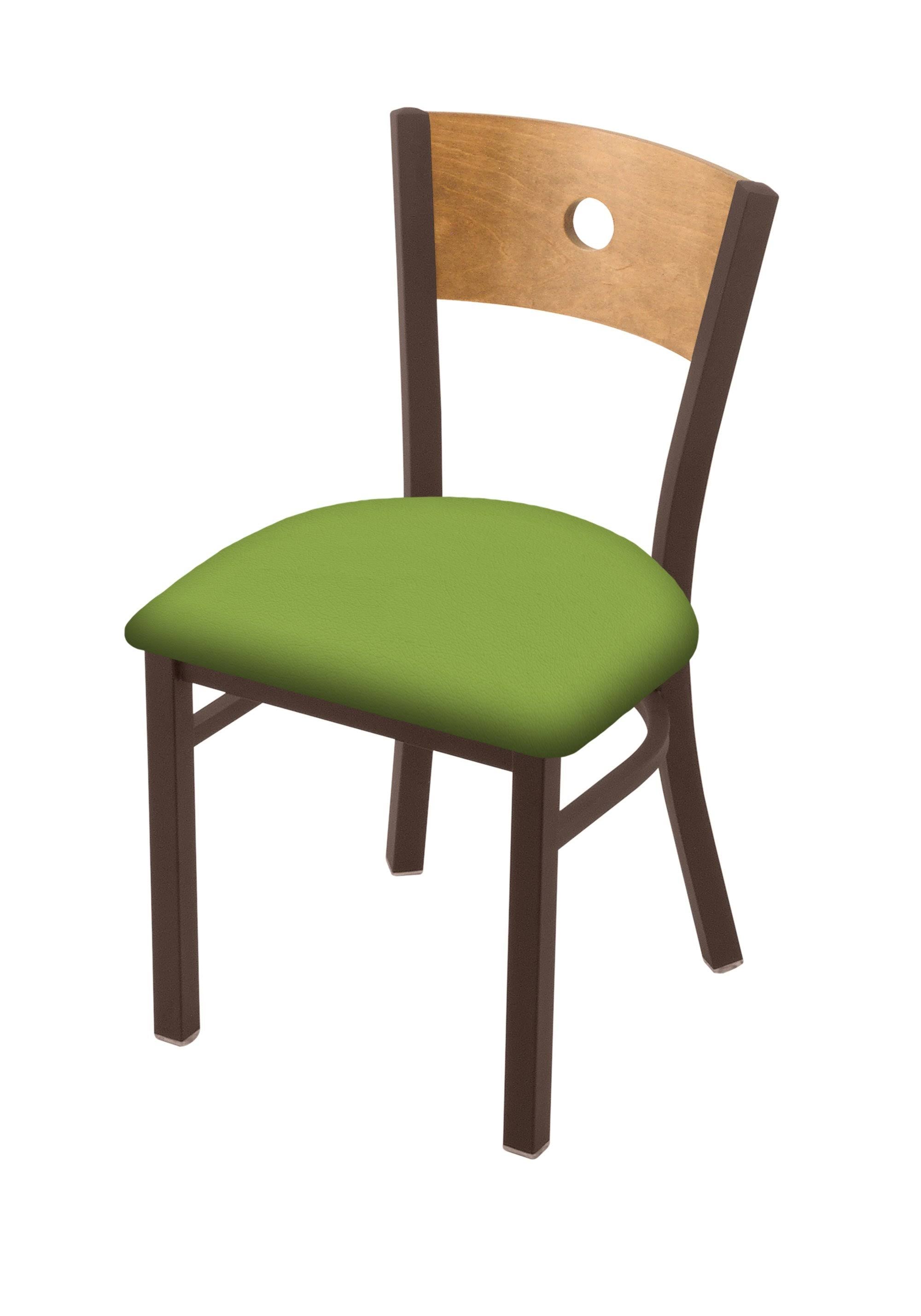 Bronze Finish Chair with Truffle Seat and Maple Back P978012