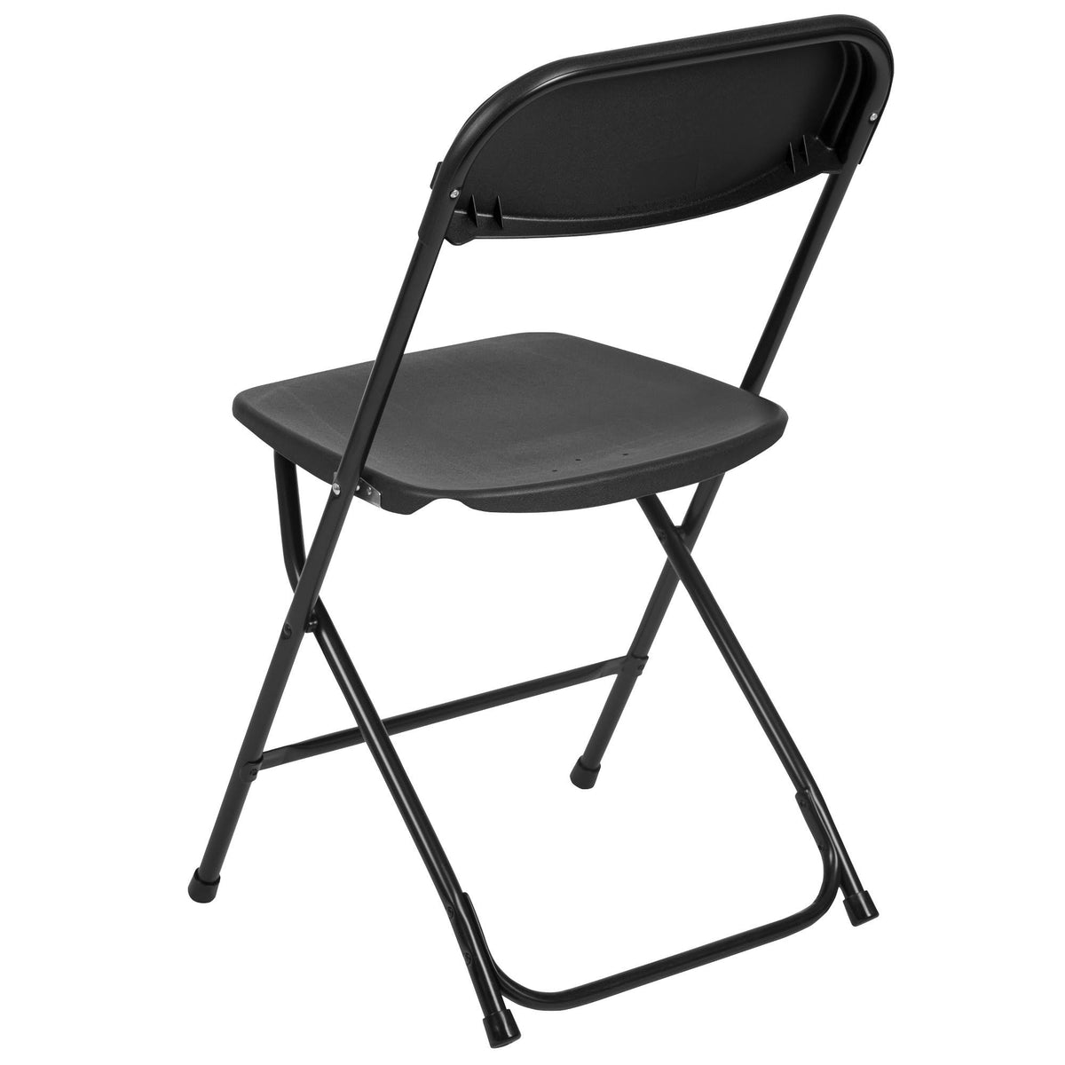 Black Plastic Folding Chair Q2982