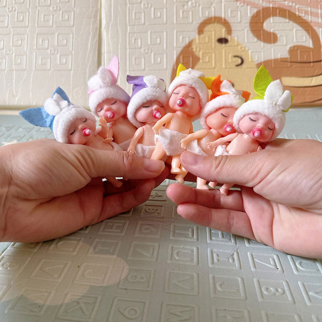 1Pc Simulated Mini Rabbit Dolls Dollhouse Accessories J778379