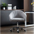 Light Gray Linen Task Chair C19441