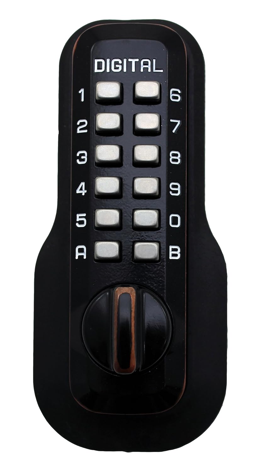 Satin Nickel Finish Keyless Entry Deadbolt Door Lock P4272