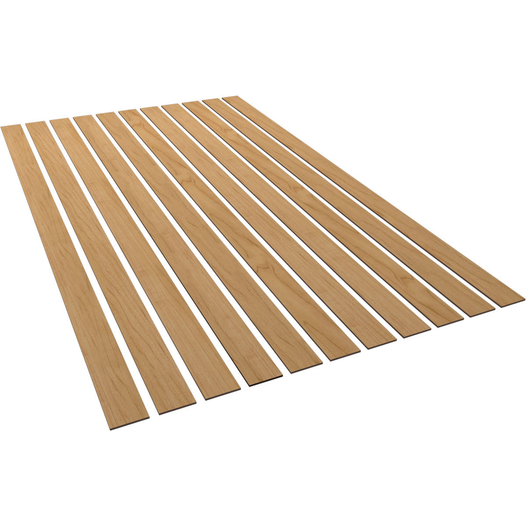 Adjustable Wood Slat Wall Panel Kit, Maple, 11 Slats U960304