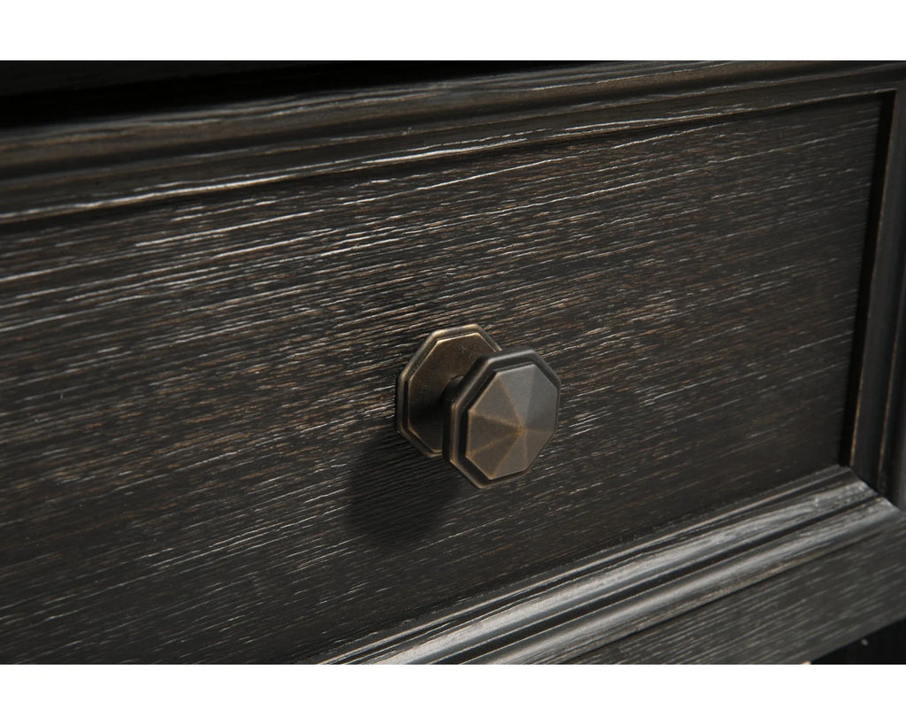 Grayish Brown/Black End Table A24022