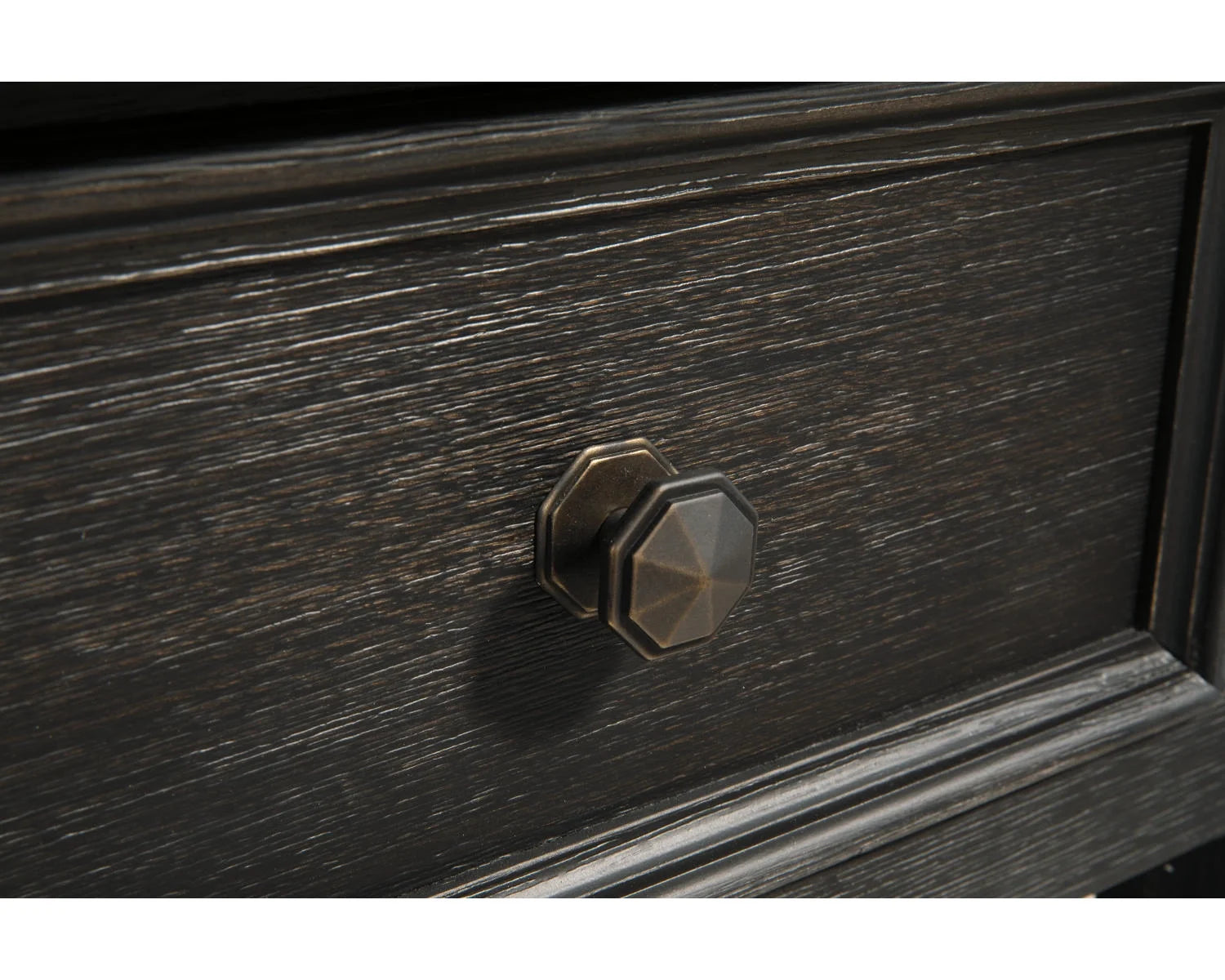 Grayish Brown/Black End Table A24022