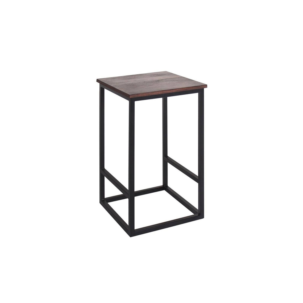 Brown Iron Rosewood Counter Stool O37259