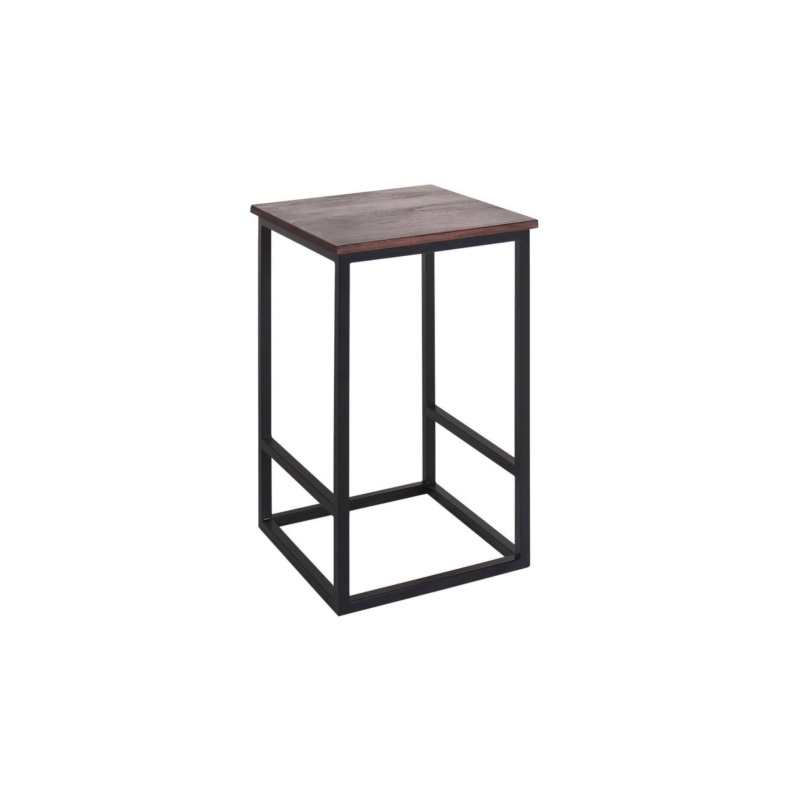 Brown Iron Rosewood Counter Stool O37259