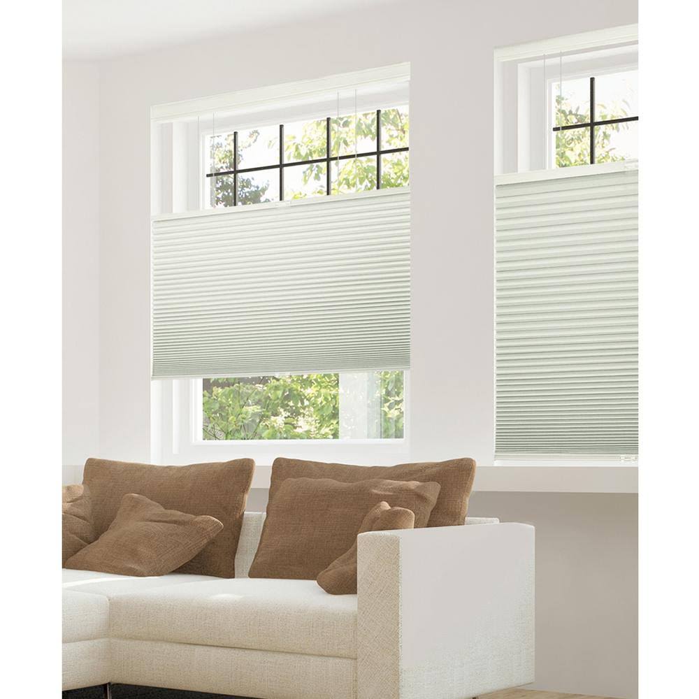 Winter White 9/16 in. Blackout Cordless Cellular Shades - 29.5 in. W x 72 in. L B7968